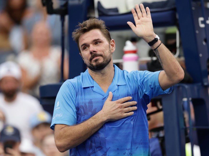 Stan Wawrinka a fait ses adieux au public de l'US Open lundi