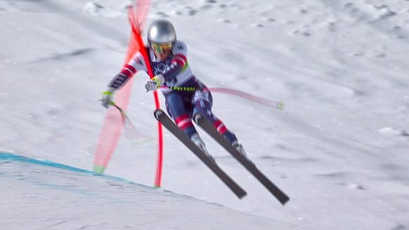 In this image taken from video provided by Olympic Broadcasting Services, OBS, United States' Lindsey Vonn crashes during an alpine ski women's downhill race, at the 2026 Winter Olympics, in ...