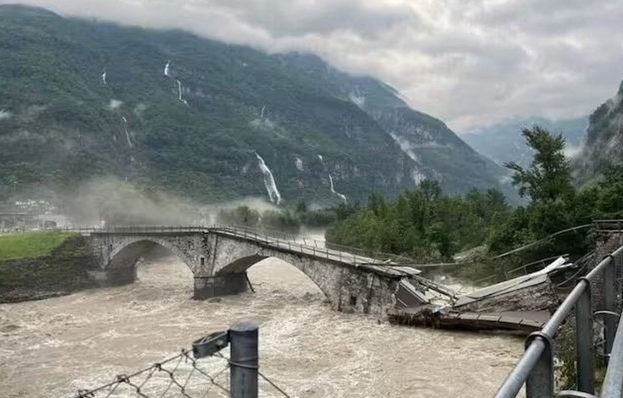 D'énormes masses d'eau sont tombées dans les Alpes