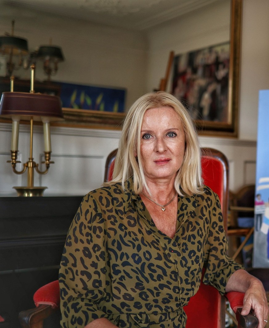 Elena Heydemann dans son appartement à Zurich.