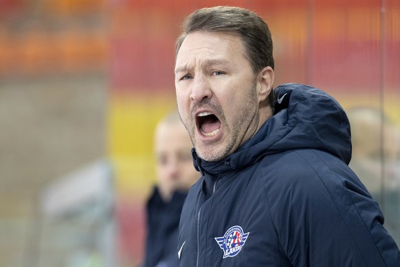 Rapperswils Cheftrainer Jeff Tomlinson waehrend dem Meisterschaftsspiel der National League zwischen den SCL Tigers und den SC Rapperswil-Jona Lakers, am Samstag, 19. Dezember 2020, im Ilfisstadion in ...