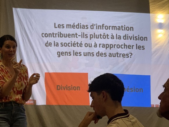 L'une des questions posées à l'assistance.