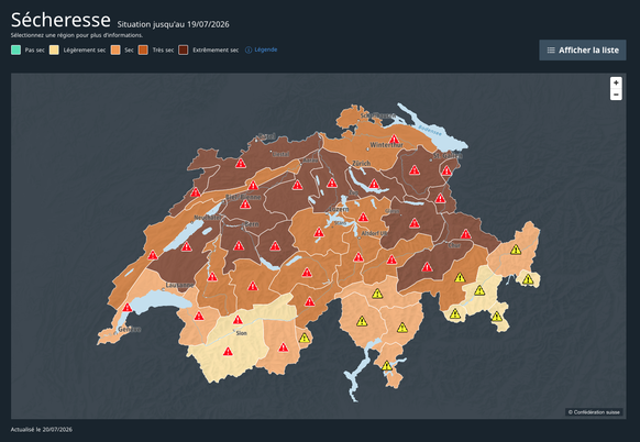 Météo et sécheresse en Suisse