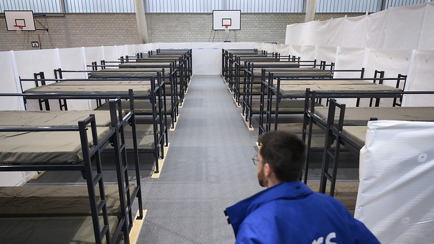 Un foyer d&#039;hébergement cantonal, dans le canton de Fribourg. La Suisse a enregistré nettement moins de demande d&#039;asiles en juin 2024.(photo d&#039;illustration).
