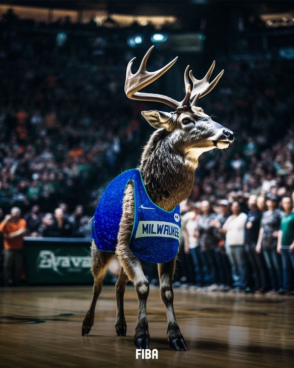 Dans l'État du Wisconsin, on supporte les Bucks de Milwaukee, autrement dit les «cerfs de Milwaukee», comme en témoigne cette image. La franchise a remporté la NBA il y a peu, c'était en 2021, avec un ...
