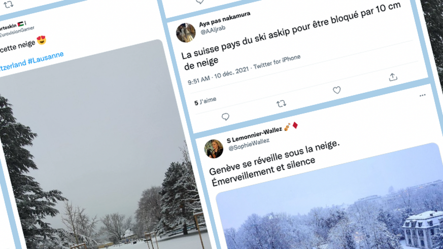 Sur Twitter, la neige en Suisse romande, soit on aime, soit on déteste.