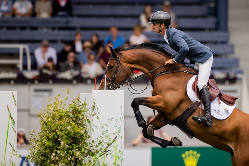 27.06.2023, Nordrhein-Westfalen, Aachen: Pferdesport, Springen: CHIO, Er