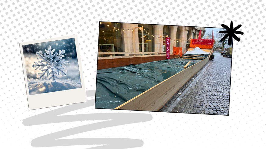 D’où vient la neige de cette piste de luge à Lausanne?