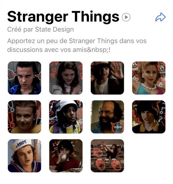 Whatsapp autocollants Stranger Things watson