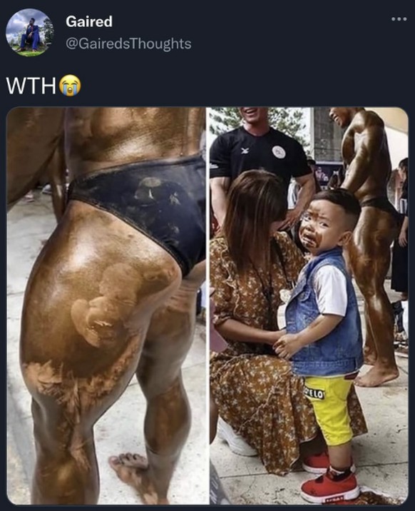 Die lustigsten Fails der Woche: Kind rennt in Bodybuilder