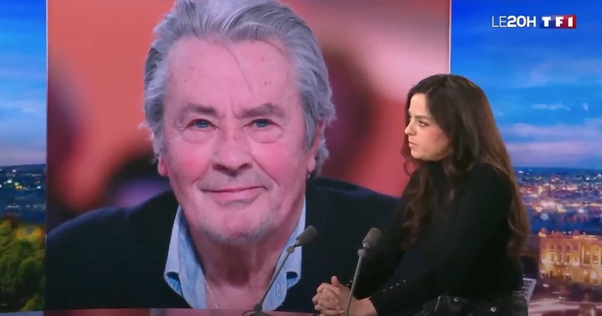 Captures d Ã cran d Anouchka Delon qui a pris la parole face aux dernieres accusations de son frere, Anthony sur le plateau du JT de TF1 Captures d Ã cran d Anouchka Delon qui a pris la parole face au ...