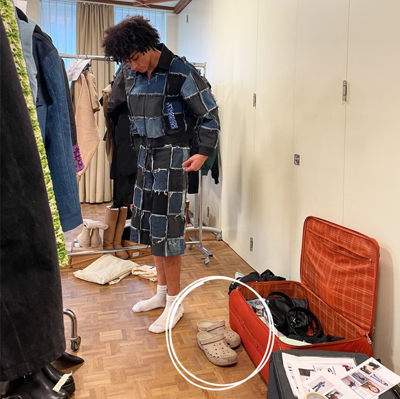 Johana Santana à la Fashion Week de Zurich 2026.