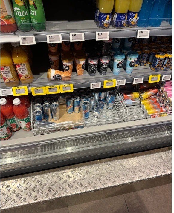 Le Redbull manque dans les Migros