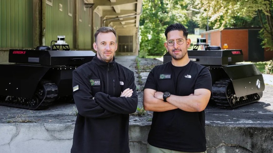 Stefan Roebel et Marc Wietfield: ces anciens officiers de la Bundeswehr ont fondé Arx Robotics en 2021.