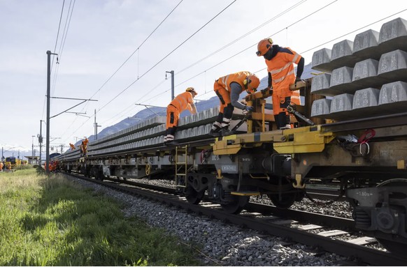 Remplacement de traverses.