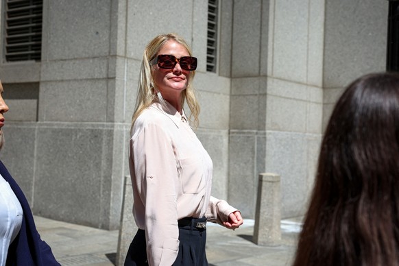 Kerry Morgan exits Federal courthouse after testifying in the Sean &quot;Diddy&quot; Combs&#039; sex trafficking and racketeering conspiracy trial at U.S. court in Manhattan, in New York City, U.S., M ...