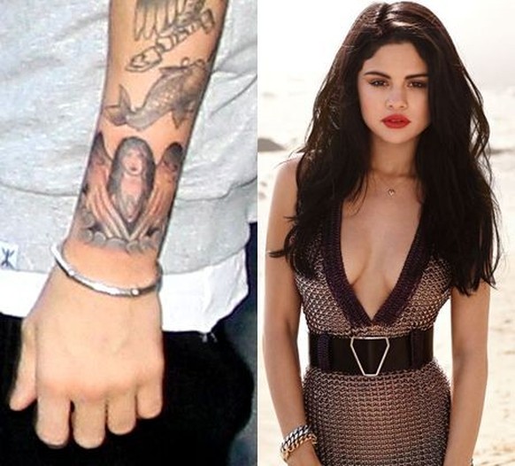 Justin Bieber Tattoo Selena Gomez