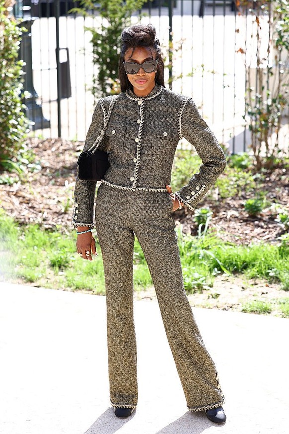 PARIS, FRANCE - JULY 08: Naomi Campbell attends the Chanel Haute Couture Fall/Winter 2025/2026 show as part of Paris Fashion Week on July 08, 2025 in Paris, France. (Photo by Marc Piasecki/WireImage)