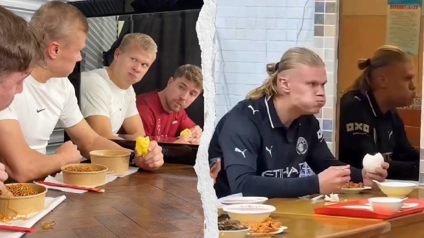 Erling Haaland parodie le mème qui a berné la Toile