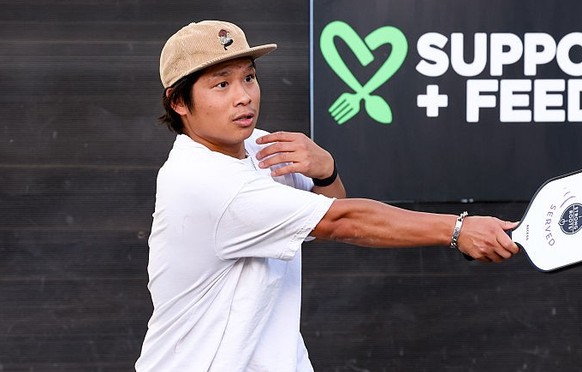 Pax Thien Jolie-Pitt at Support+Feed Pickleball Invitational and Game Night, Los Angeles held at PIKL LA on June 06, 2026 in Los Angeles, California. (Photo by Christopher Polk/Billboard via Getty Ima ...