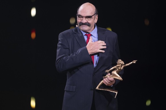 Jean-Pierre Egger lors d'une remise de prix en décembre 2020 à Zurich.