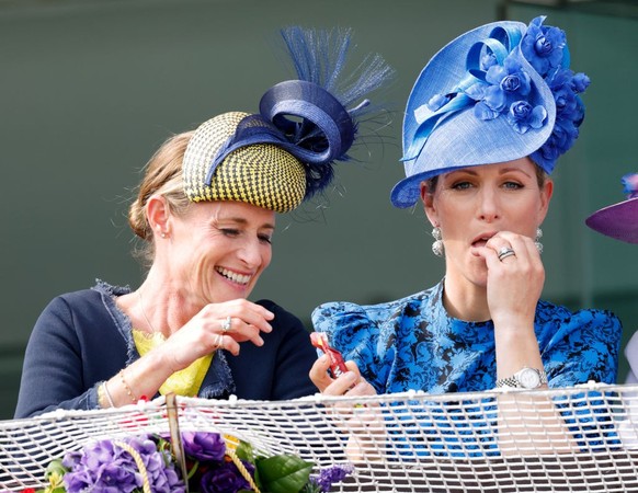 ASCOT, UNITED KINGDOM - JUNE 23: (EMBARGOED FOR PUBLICATION IN UK NEWSPAPERS UNTIL 24 HOURS AFTER CREATE DATE AND TIME) Catherine, Princess of Wales watches &#039;The Sandringham Stakes&#039;, in whic ...