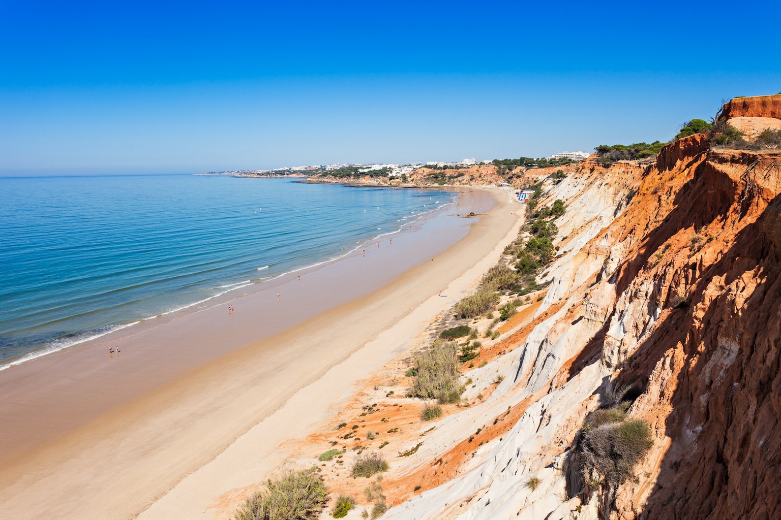 Falesia beach in Albufeira, Algarve region, Portugal xkwx albufeira, algarve, atlantic, beach, beautiful, beauty, blue, cliff, coast, coastal, coastline, europe, falesia, landscape, mediterranean, nat ...