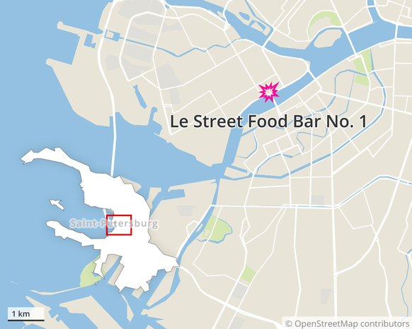 Le Street Food Bar no. 1 à Saint-Pétersbourg