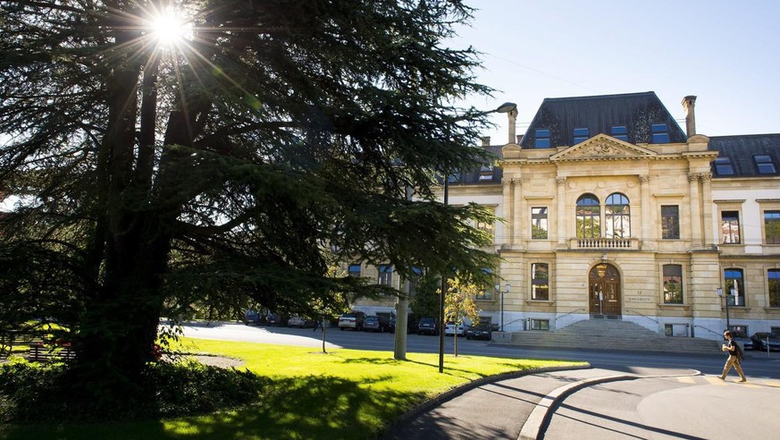 Le batiment principal de l&#039;Université de Neuchâtel.