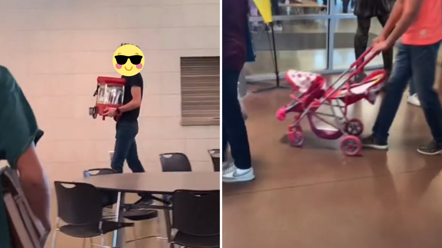 Les élèves de cette école ont trouvé un moyen de contourner l'interdiction des sacs à dos.