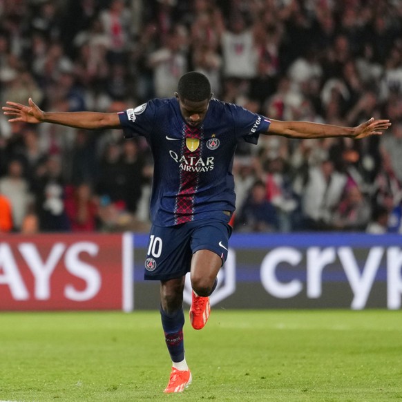 Ousmane Dembélé a inscrit un doublé mais le PSG ne compte qu'un but d'avance en vue du match retour.