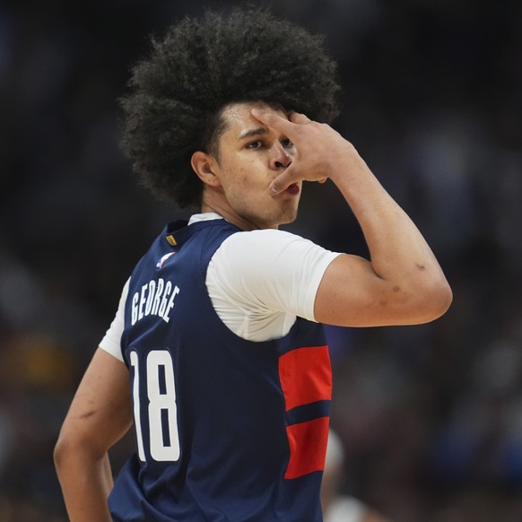 Kyshawn George est engagé en NBA Summer League avec les Wizards de Washington (archives).