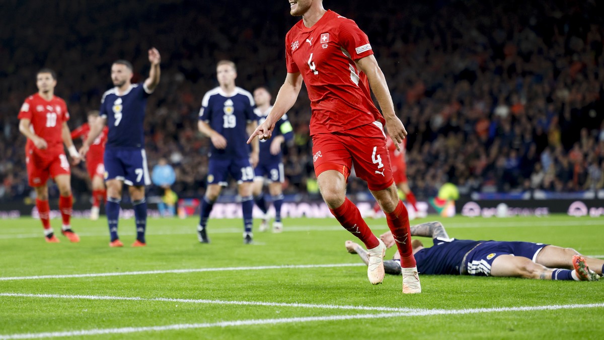 Switzerland Beats Scotland 3-0 to Lead Nations League Group
