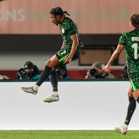 Ademola Lookman (à gauche) a été le grand homme de la victoire du Nigeria.