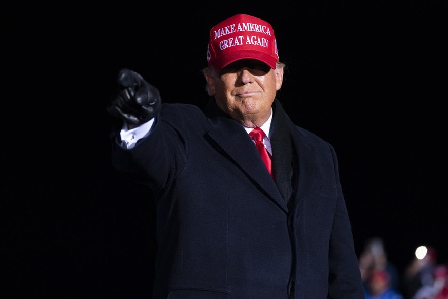 L&#039;ancien président Donald Trump lors d&#039;un rally dans le Minnesota durant la campagne électorale de 2020.