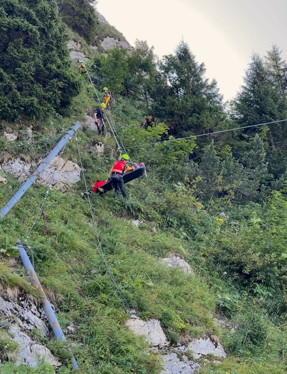 J&#039;ai participé à un exercice avec Air-Glaciers et la section montreusienne du Secours alpin romand.
