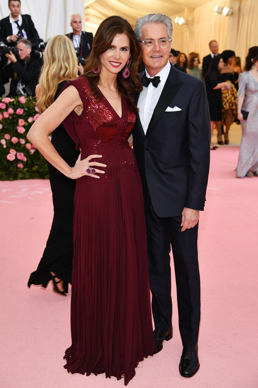 NEW YORK, NEW YORK - MAY 06: Desiree Gruber and Kyle MacLachlan attend The 2019 Met Gala Celebrating Camp: Notes on Fashion at Metropolitan Museum of Art on May 06, 2019 in New York City. (Photo by Di ...