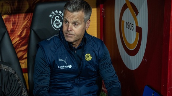 Kjetil Knutsen of FK Bodo Glimt participates in the UEFA Champions League match between Galatasaray and Bodo Glimt at the Rams Park in Istanbul, Turkey, on October 22, 2025. (Photo by Yagiz Gurtug/Nur ...