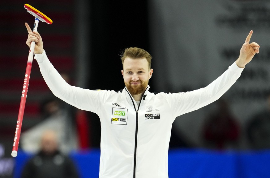 Yannick Schwaller lors du match pour la 3e place au Mondial l'an passé. La Suisse avait battu l'Italie pour s'emparer de la médaille.