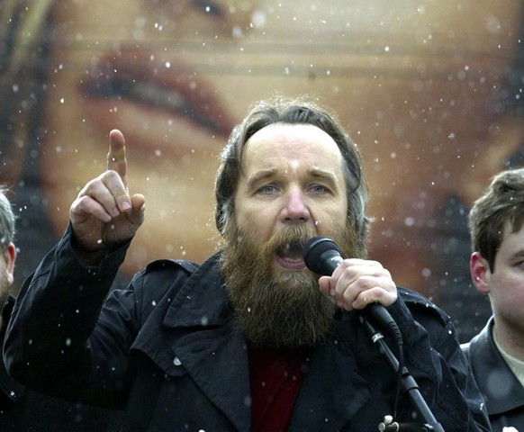 Douguine lors d'un rassemblement à Moscou, en 2007.