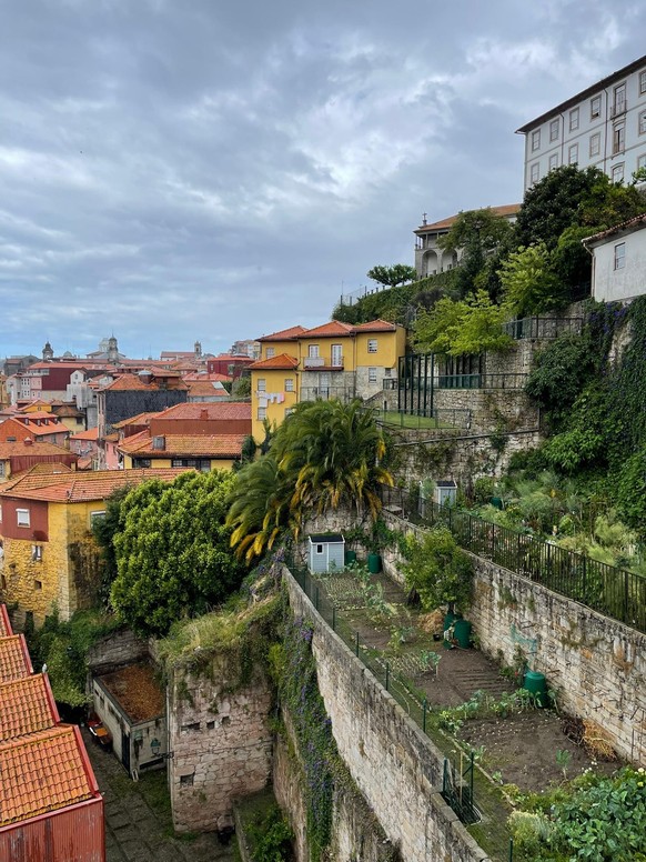La vue en montant dans Porto.