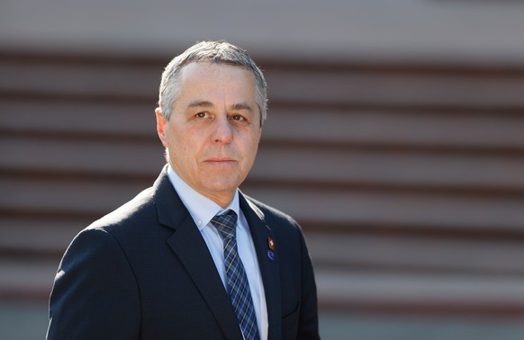 epa12959510 OSCE Chairman-in-Office and Swiss Federal Councillor and Minister of Foreign Affairs Ignazio Cassis arrives for the Council of Europe Foreign Ministers' meeting in Chisinau, Moldova,  ...