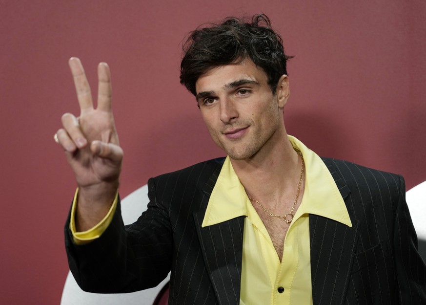 Actor Jacob Elordi poses at GQ&#039;s Men of the Year Party at Bar Marmont, Thursday, Nov. 16, 2023, in Los Angeles. (AP Photo/Chris Pizzello)
Jacob Elordi