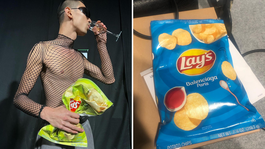 Présenté à la fashion week de Paris, ce sac Balenciaga x Lay's sera bientôt en vente à un prix fou.