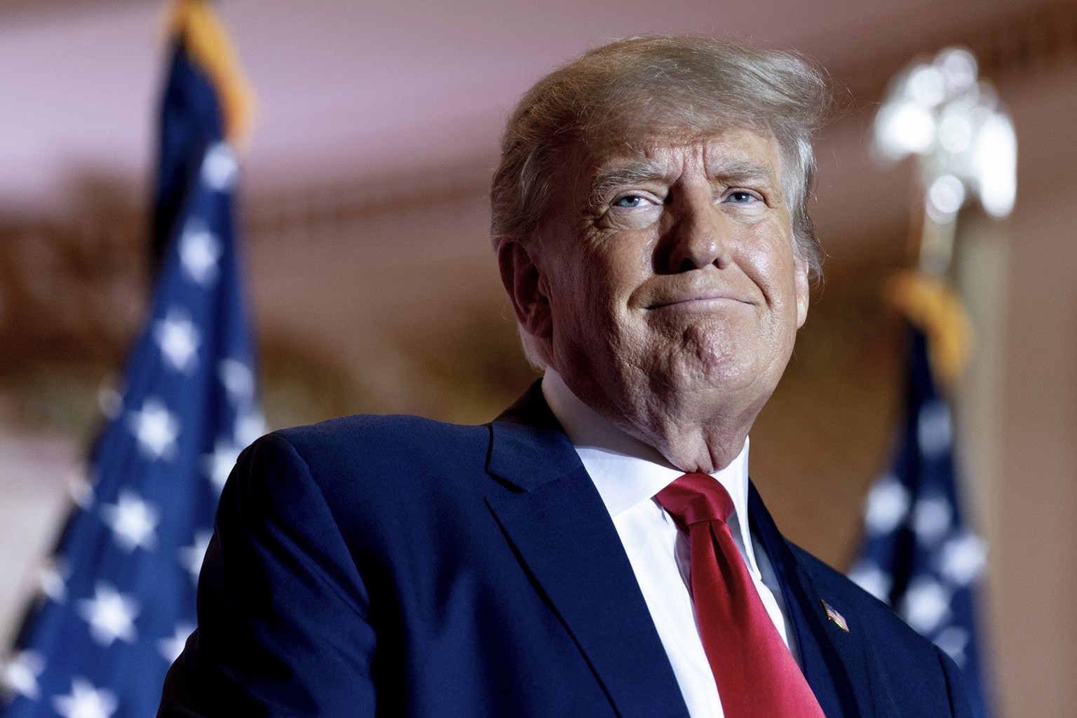 FILE - Former President Donald Trump announces he is running for president for the third time at Mar-a-Lago in Palm Beach, Fla., Nov. 15, 2022. Democrats in Congress have released six years&#039; wort ...