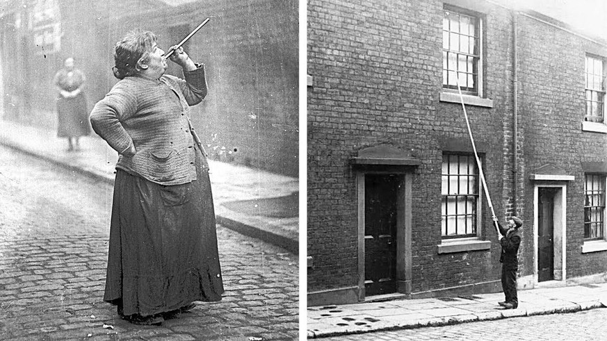 Le «réveilleur» (connu en anglais sous le nom de knocker-upper) était un métier exercé au Royaume-Uni, en Irlande et aux Pays-Bas, dont la pratique a commencé pendant la révolution industrielle et qui ...
