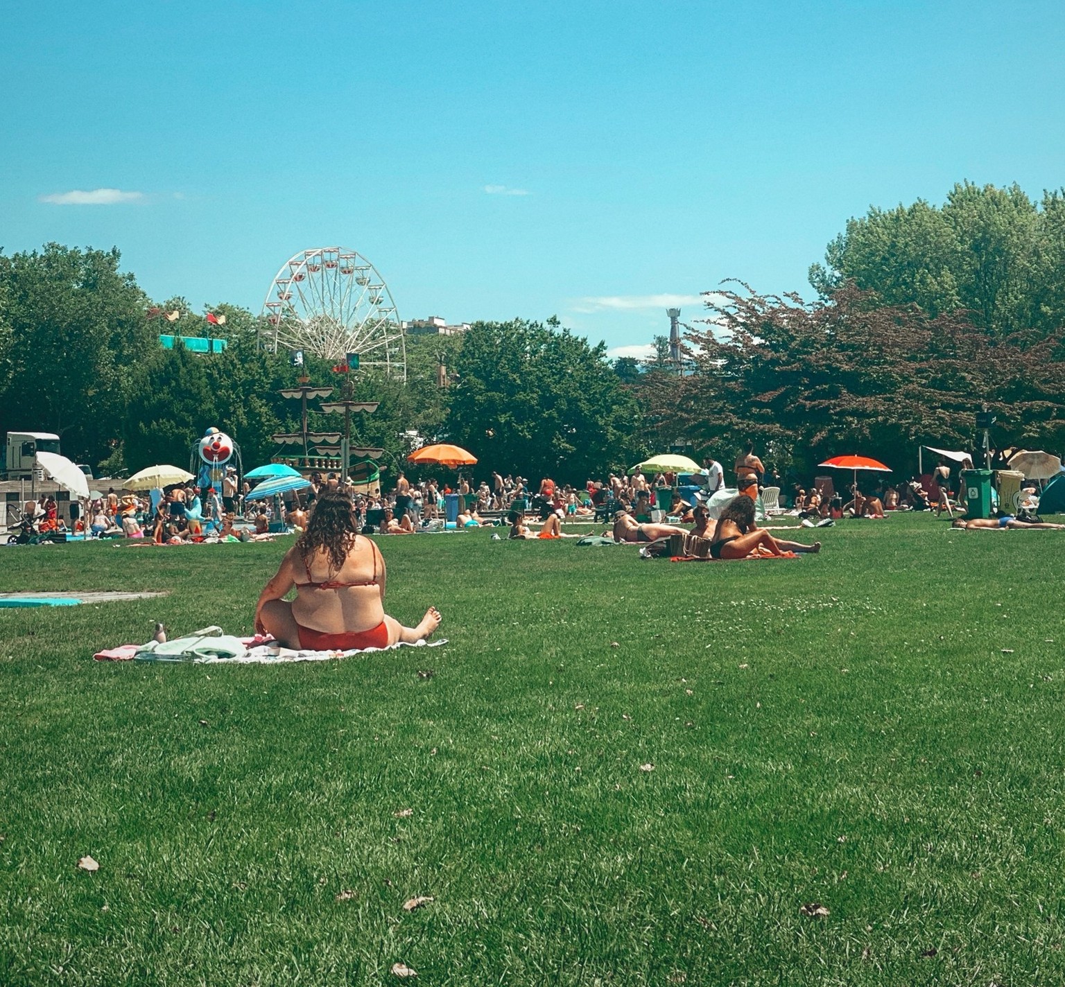 Piscine de Bellerive-Plage, à Lausanne, 2022.