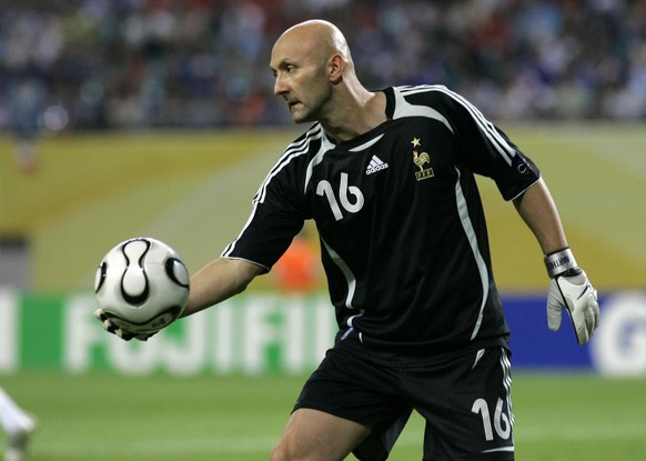 Fabien Barthez lors de la Coupe du monde 2006 en Allemagne, son dernier tournoi avec les Bleus.