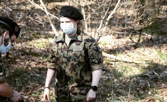 Sixtine Cousin, skicrosseuse professionnelle et militaire, le 21 mai 2021.