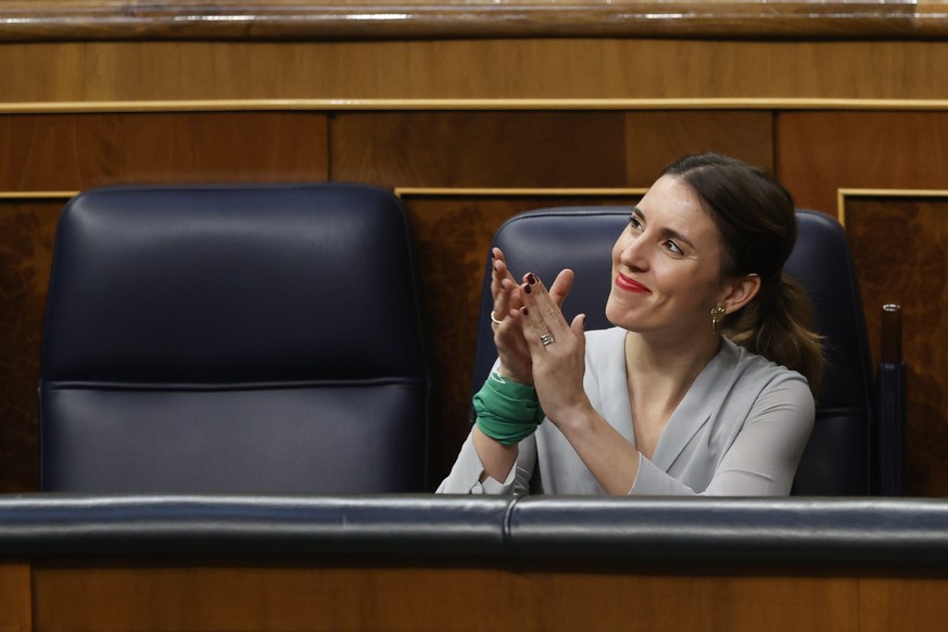 «C&#039;est un jour historique pour les avancées féministes», selon la ministre de l&#039;Egalité Irene Montero.